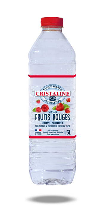 Cristaline aromatisée fruits rouge 1,5 l