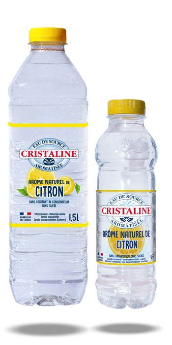 Cristaline aromatisée citron 1,5L & 50cL