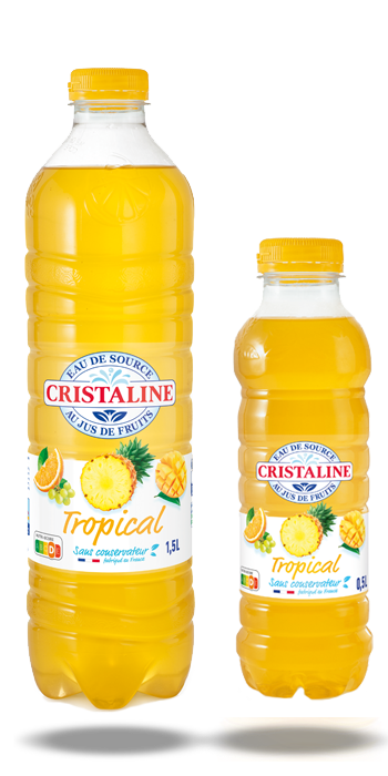 Cristaline jus Tropical 1,5L & 50cL