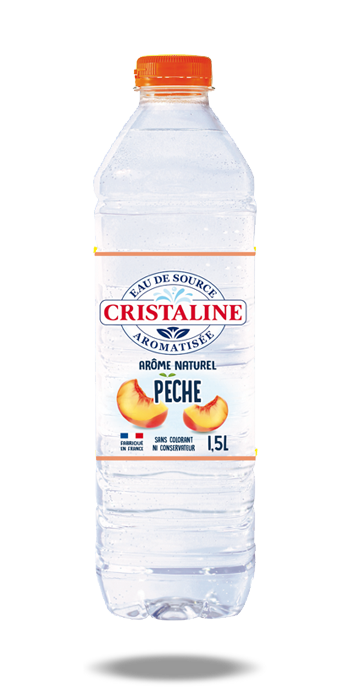 Cristaline arome naturel pêche 1,5 l